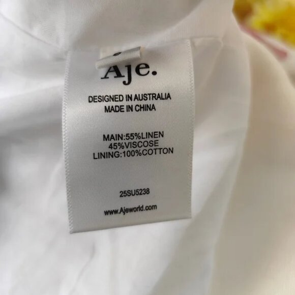 Aje Ana Mini Dress in Ivory - Picture 9 of 14